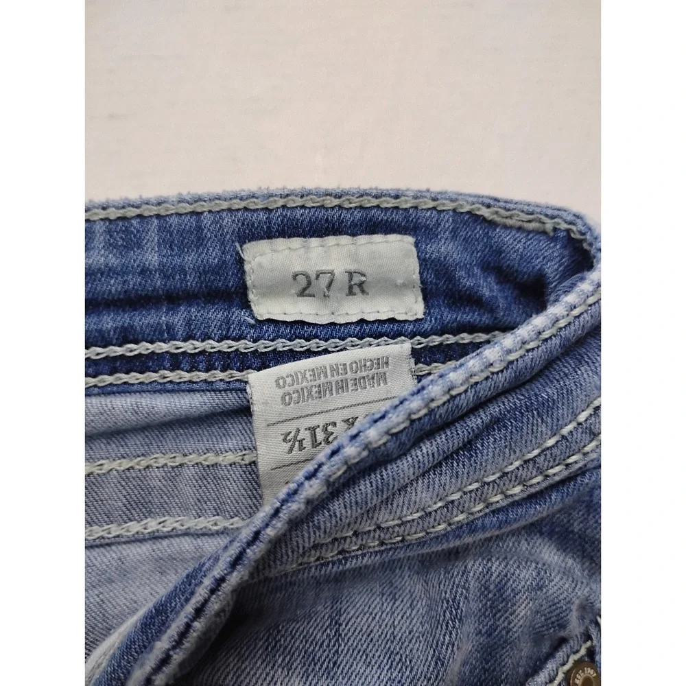 BKE Jeans Stella Bootcut Stretch Low Rise 27 R Thick Stitch Western Fits 30x31 - Picture 5 of 11